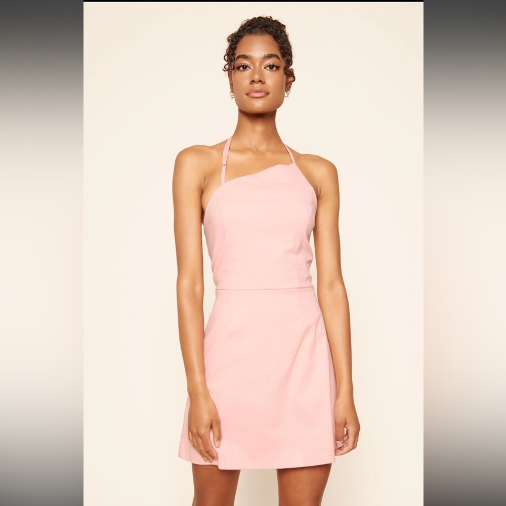 Sugarlips Pretty In Pink Curved High Neck Dress
